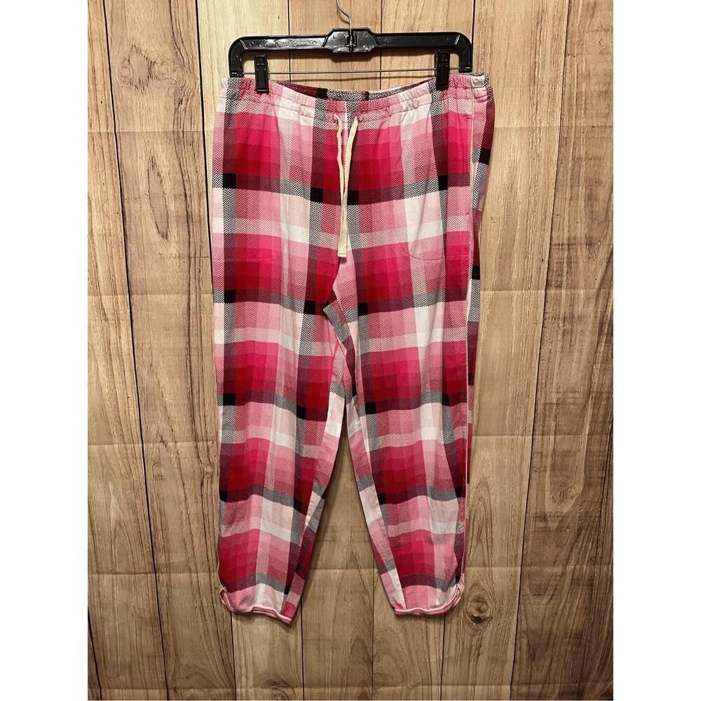 Soma Large lounge pajama comfort pants red pink white pockets